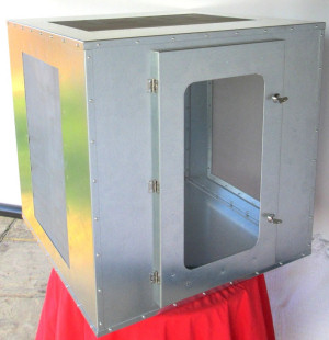 Aphid cage with door closed