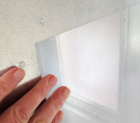 Fine mesh panel on GSC cage